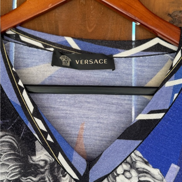 VERSACE WOOL V NECK SWEATER 52 - Picture 4 of 10